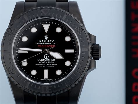 rolex-pro-hunter submariner awb 40mm|This Blacked Out Rolex Military Submariner Is Completely .